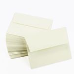 Wove Natural White Envelopes - A2 Strathmore 4 3/8 x 5 3/4 Straight Flap 70T