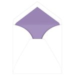 Purple Lined Inner Ungummed Envelopes, Marquis Radiant White