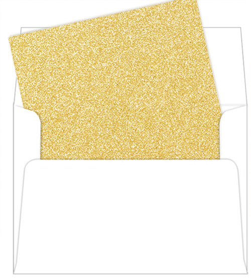 A7 Envelope Liners Gold Flowers (set of 10) Marketplace Envelope Liners by  undefined