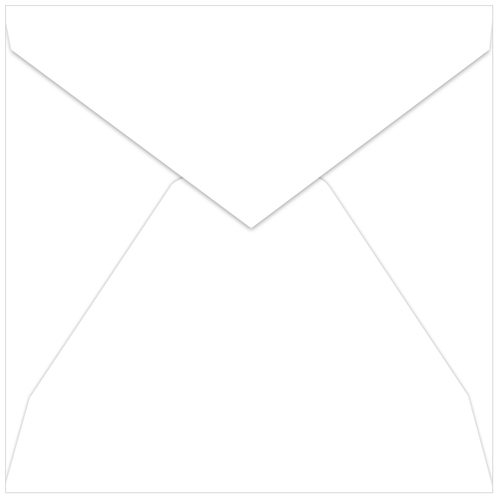 Radiant White Envelopes - LCI Smooth 6 x 6 Pointed Flap 70T
