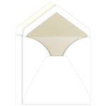 Pearl Lined Inner Outer Envelopes, Marquis Radiant White