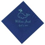 Baby Whale Personalized Napkins