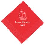 Holiday Candles Personalized Napkins
