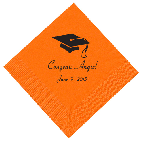 Graduation Cap Personalized Napkins