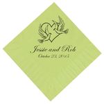 Hearts and Doves Personalized Napkins