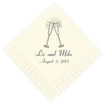 Champagne Toast Personalized Napkins