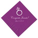 Diamond Ring Personalized Napkins
