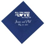 All You Need is Love Personalized Napkins