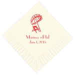 Beach Chair Personalized Napkins
