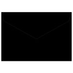 Black Envelopes - A7 Plike 5 1/4 x 7 1/4 Pointed Flap 95T