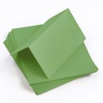 Fairway Green Folded Place Card - Stardream Metallic 105C