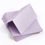 Kunzite Purple Folded Place Card - Stardream Metallic 105C