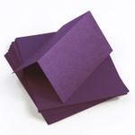 Ruby Folded Place Card - Stardream Metallic 105C
