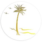 Palm Tree Wedding Envelope Seal, Gold Foil