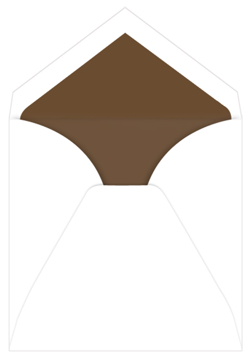 Chocolate Lined Inner Ungummed Envelopes, Royal Radiant White