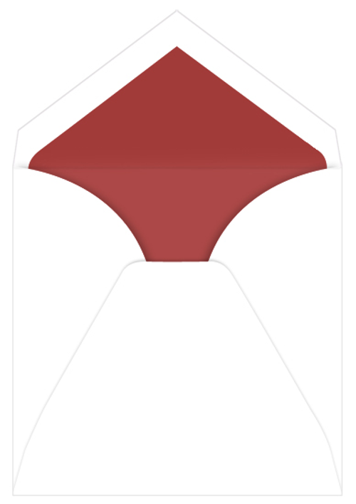 Red Lined Inner Ungummed Envelopes, Royal Radiant White