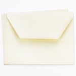 Cream Envelopes - A6 Medioevalis Felt 4 3/4 x 7 Deckle Envelope 81T