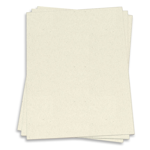 Natural Card Stock 8 1/2 x 11 Royal Sundance Fiber 80lb Cover LCI Paper