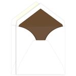 Chocolate Lined Inner Outer Envelopes, Royal Radiant White