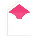 Hot Pink Lined Inner Outer Envelopes, Royal Radiant White