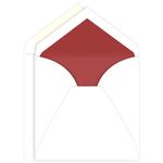 Red Lined Inner Outer Envelopes, Royal Radiant White