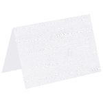 Limba White Folded Card - A2 Gmund Wood Grain 4 1/4 x 5 1/2 111C