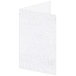 Limba White Folded Card - A9 Gmund Wood Grain 5 1/2 x 8 1/2 111C