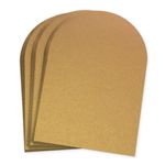 Antique Gold Arch Shaped Card - A2 Stardream Metallic 4 1/4 x 5 1/2 105C