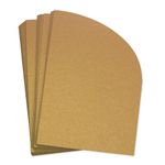 Antique Gold Half Arch Shaped Card - A2 Stardream Metallic 4 1/4 x 5 1/2 105C