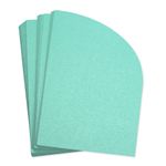 Lagoon Half Arch Shaped Card - A2 Stardream Metallic 4 1/4 x 5 1/2 105C
