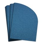 Lapis Lazuli Half Arch Shaped Card - A2 Stardream Metallic 4 1/4 x 5 1/2 105C