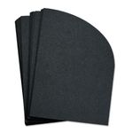 Onyx Half Arch Shaped Card - A2 Stardream Metallic 4 1/4 x 5 1/2 105C