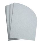 Silver Half Arch Shaped Card - A2 Stardream Metallic 4 1/4 x 5 1/2 105C