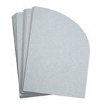 Silver Half Arch Shaped Card - A7 Stardream Metallic 5 x 7 105C
