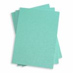 Lagoon Green Flat Card - A2 Stardream Metallic 4 1/4 x 5 1/2 105C