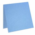 Vista Blue Square Folded Card - 5 1/4 x 5 1/4 Stardream Metallic 105C