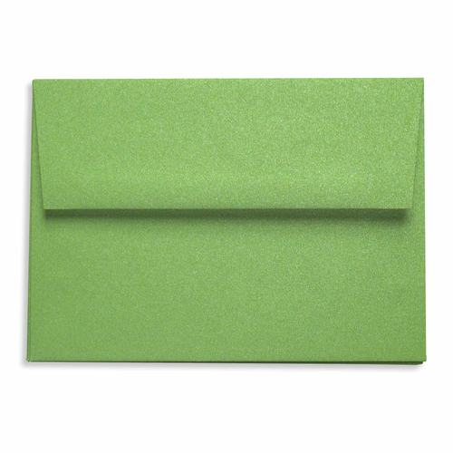 Green Envelopes - A7 LCI Matte 5 1/4 x 7 1/4 Euro Flap 81t, 25 Pack