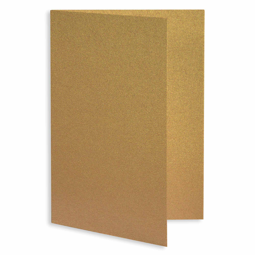 Mini Stardream Antique Gold Blank Cards - Flat, 105lb Cover