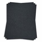 Onyx Black Card Stock - 8 1/2 x 11 Stardream Metallic 105lb Cover