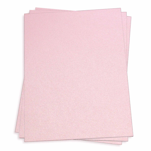 Stardream Metallic ROSE QUARTZ (pink) 105lb 8.5 x 11 Card Stock