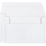 Crystal White Double Unlined Envelopes - A9 Stardream Metallic 5 3/4 x 8 3/4 81T