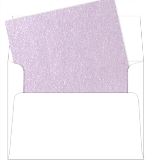 Crystal White Envelopes - A7 Stardream Metallic 5 1/4 x 7 1/4 Straight Flap  81T - LCI Paper