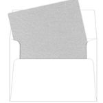 A7 Silver Metallic Envelope Liners, Stardream