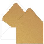 Antique Gold Euro Flap Envelope Liner - A2 Stardream Metallic