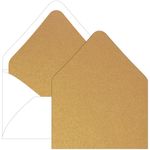 Antique Gold Euro Flap Envelope Liner - A6 Stardream Metallic