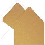 Antique Gold Euro Flap Envelope Liner - A7 Stardream Metallic