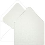 Quartz Pearl White Euro Flap Envelope Liner - A7 Stardream Metallic
