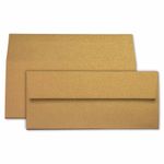 Antique Gold Envelopes - #10 Stardream Metallic 4 1/8 x 9 1/2 Straight Flap 81T