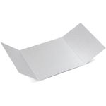 Gatefold Invitation Enclosure - 5 5/16 x 5 5/16, Metallic Silver