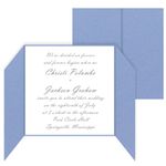 Gatefold Invitation Enclosure - 5 5/16 x 5 5/16, Metallic Vista